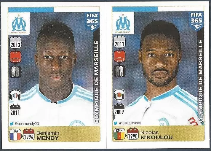 Fifa 365 2016 - Benjamin Mendy - Nicolas N\'Koulou - Olympique de Marseille