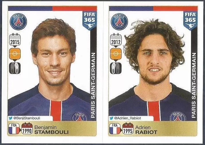Fifa 365 2016 - Benjamin Stambouli - Adrien Rabiot - Paris Saint-Germain