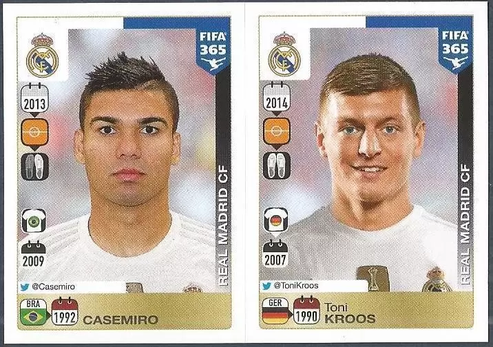Fifa 365 2016 - Casemiro - Toni Kroos - Real Madrid CF