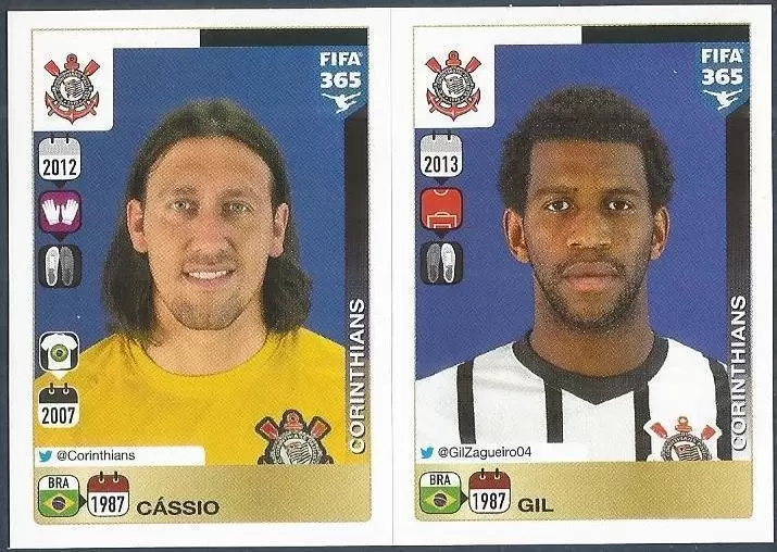 Fifa 365 2016 - Cássio - Gil - Corinthians