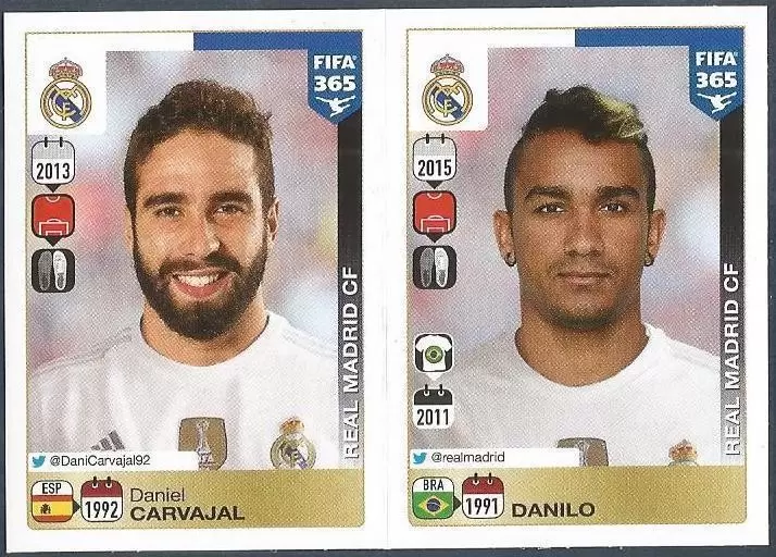 Fifa 365 2016 - Daniel Carvajal - Danilo - Real Madrid CF
