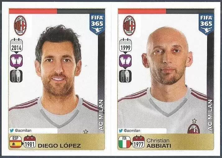 Fifa 365 2016 - Diego López - Christian Abbiati - AC Milan