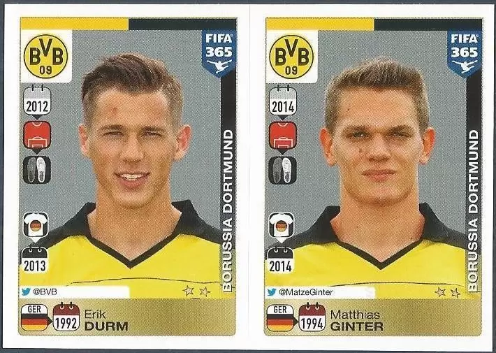 Fifa 365 2016 - Erik Durm - Matthias Ginter - Borussia Dortmund