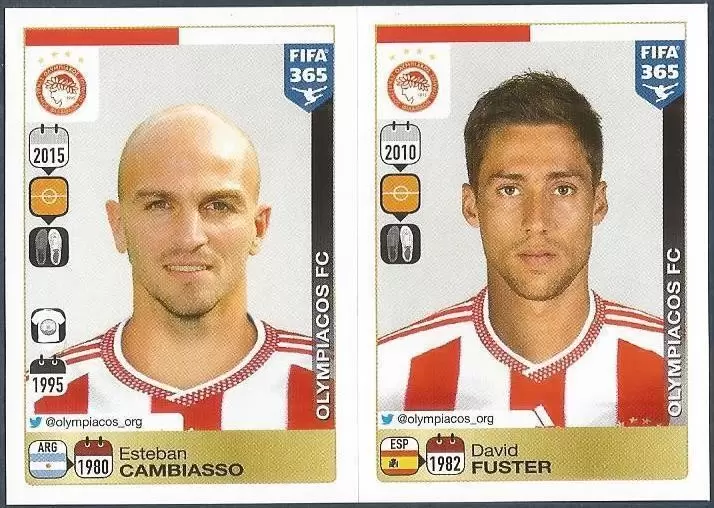 Fifa 365 2016 - Esteban Cambiasso - David Fuster - Olympiacos FC