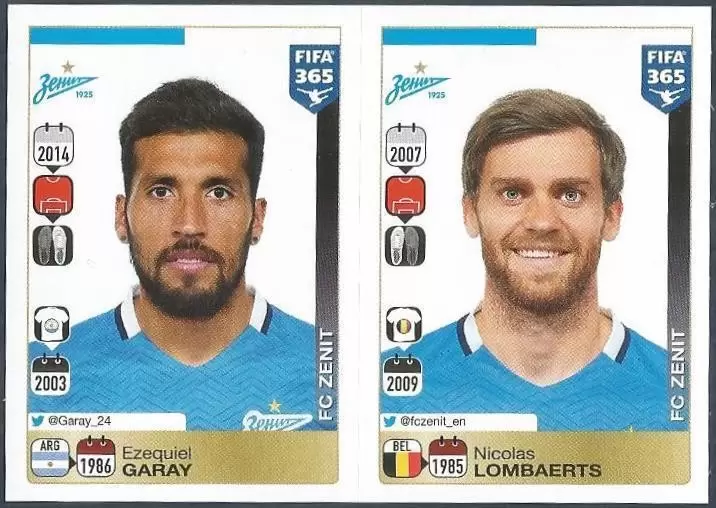 Fifa 365 2016 - Ezequiel Garay - Nicolas Lombaerts - FC Zenit