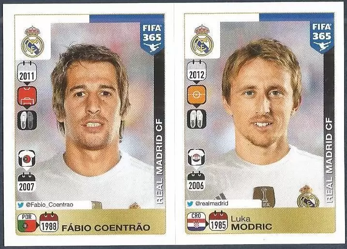 Fifa 365 2016 - Fábio Coentrão - Luka Modric - Real Madrid CF