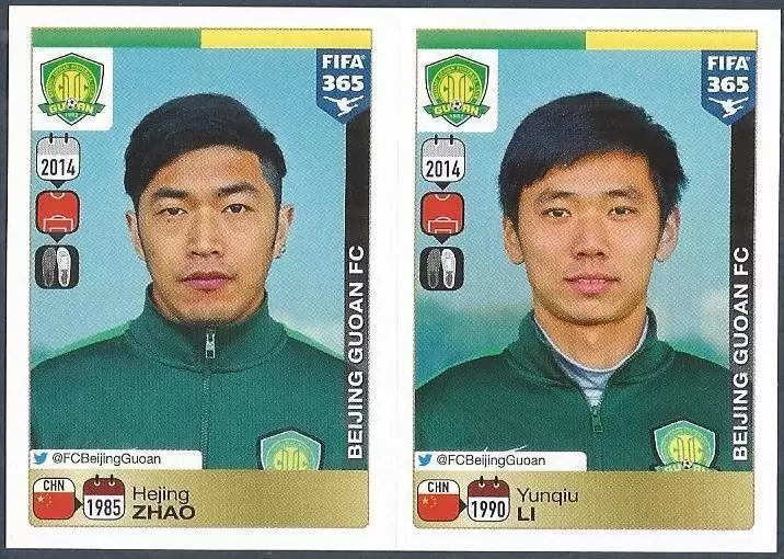 Fifa 365 2016 - Hejing Zhao - Yunqiu Li - Beijing Guoan FC