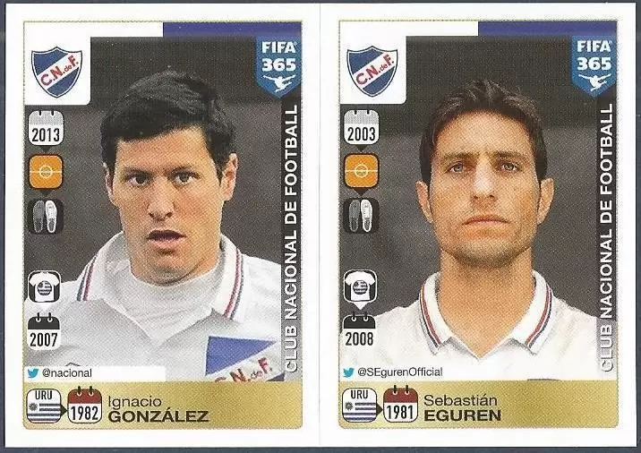 Fifa 365 2016 - Ignacio González - Sebastián Eguren - Club Nacional de Football