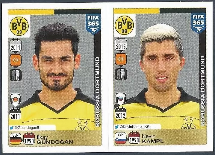 Fifa 365 2016 - Ilkay Gündogan - Kevin Kampl - Borussia Dortmund