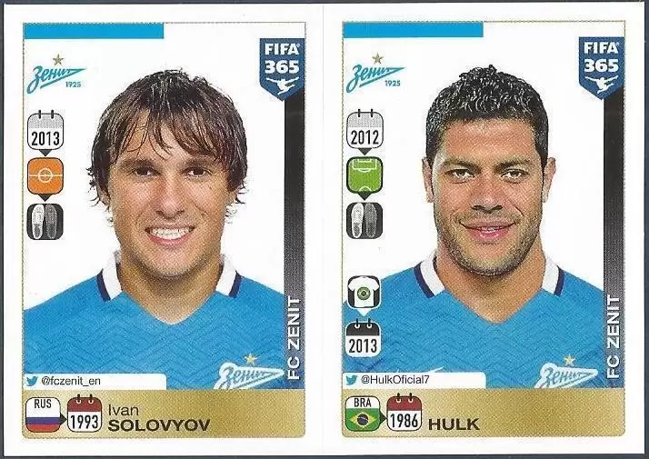 Fifa 365 2016 - Ivan Solovyov - Hulk - FC Zenit