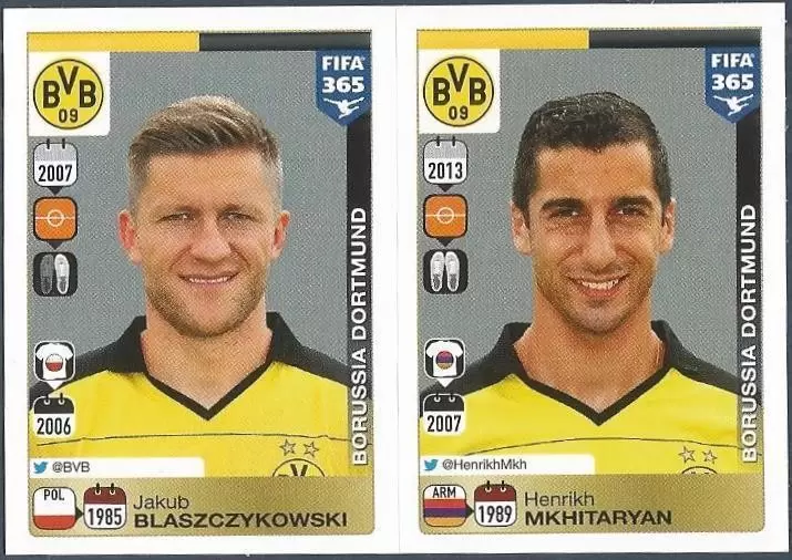 Fifa 365 2016 - Jakub Blaszczykowski - Henrikh Mkhitaryan - Borussia Dortmund