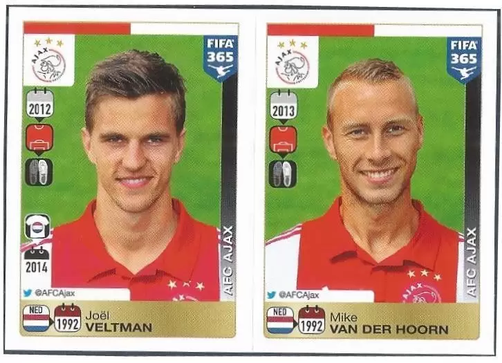 Fifa 365 2016 - Joël Veltman - Mike van der Hoorn - AFC Ajax