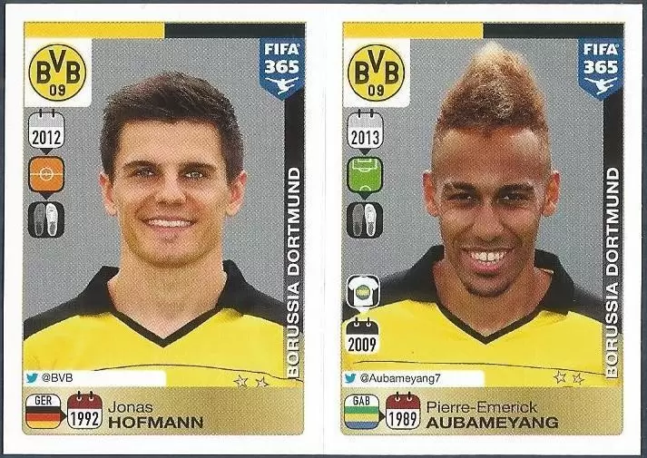 Fifa 365 2016 - Jonas Hofmann - Pierre-Emerick Aubameyang - Borussia Dortmund