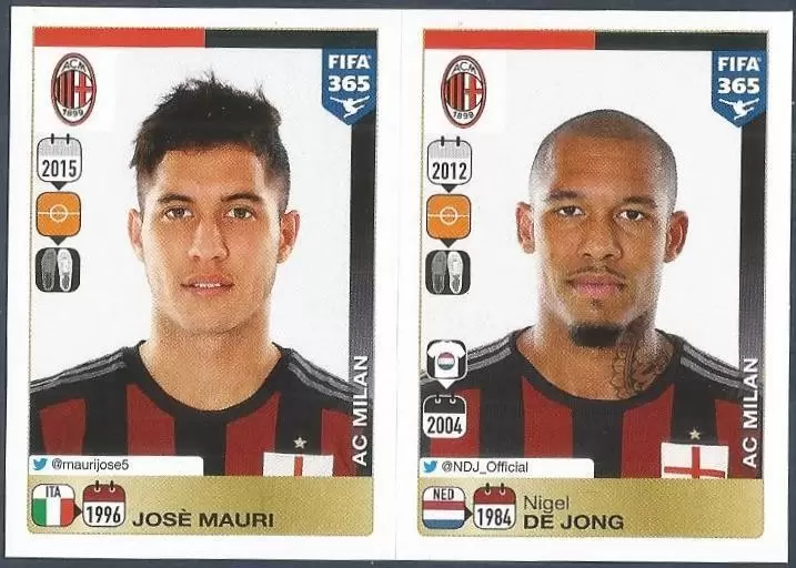 Fifa 365 2016 - José Mauri - Nigel De Jong - AC Milan
