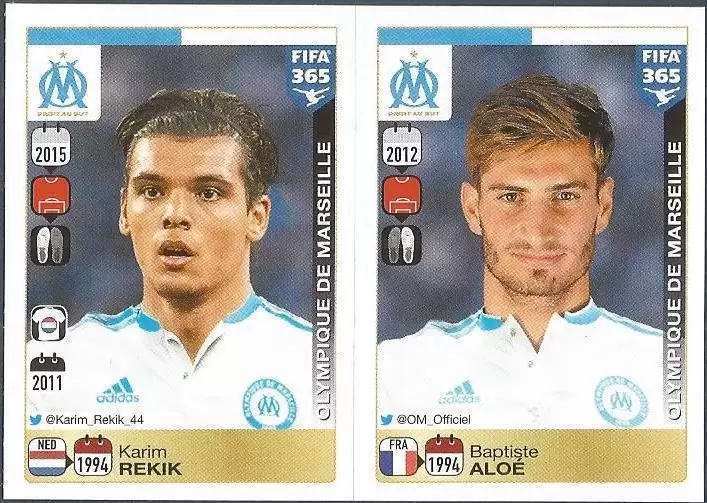 Fifa 365 2016 - Karim Rekik - Baptiste Aloé - Olympique de Marseille