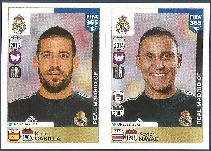 Fifa 365 2016 - Kiko Casilla - Keylor Navas - Real Madrid CF