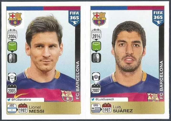 Fifa 365 2016 - Lionel Messi - Luis Suárez - FC Barcelona