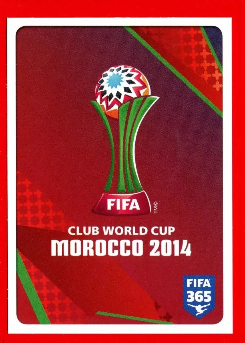 Fifa 365 2016 - Logo FIFA Club World Cup Morocco 2014 - Panini Golden Sticker