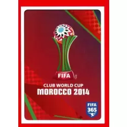 Logo FIFA Club World Cup Morocco 2014 - Panini Golden Sticker