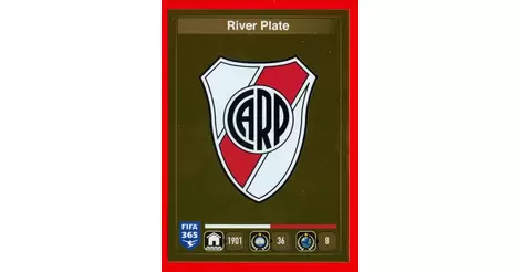 101 THE BADGE RIVER PLATE TOP MINT!! PANINI STICKERS FIFA 365 2016 n 