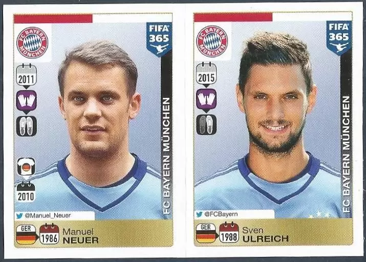 Fifa 365 2016 - Manuel Neuer - Sven Ulreich - FC Bayern München