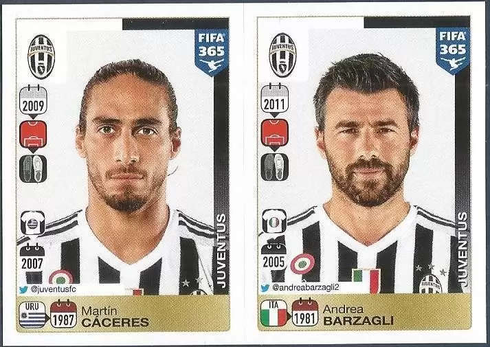 Fifa 365 2016 - Martín Cáceres - Andrea Barzagli - Juventus