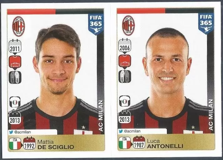 Fifa 365 2016 - Mattia De Sciglio - Luca Antonelli - AC Milan