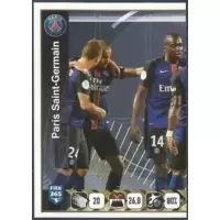 Sticker 436-437: Marquinhos - Gregory van der Wiel - Panini FIFA