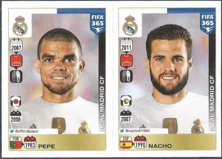 Fifa 365 2016 - Pepe - Nacho - Real Madrid CF