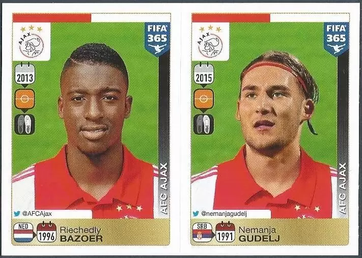 Fifa 365 2016 - Riechedly Bazoer - Nemanja Gudelj - AFC Ajax