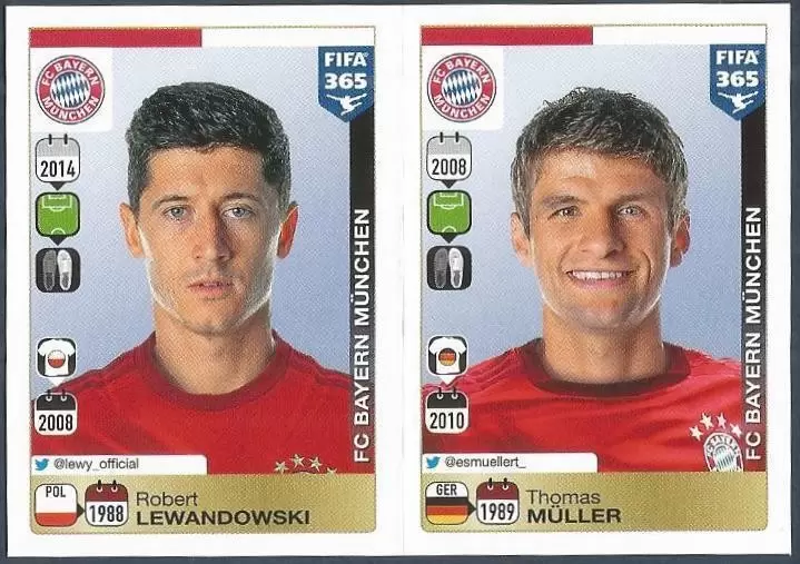Fifa 365 2016 - Robert Lewandowski - Thomas Müller - FC Bayern München