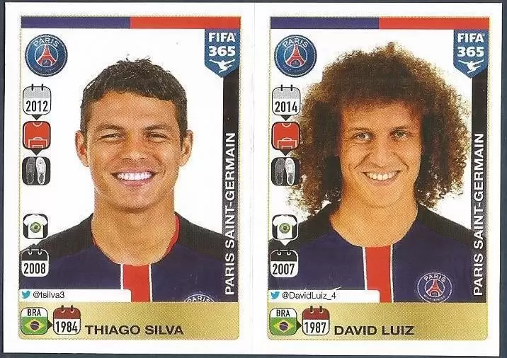 Fifa 365 2016 - Thiago Silva - David Luiz - Paris Saint-Germain
