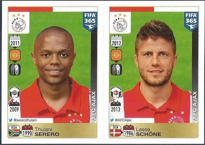 Fifa 365 2016 - Thulani Serero - Lasse Schöne - AFC Ajax