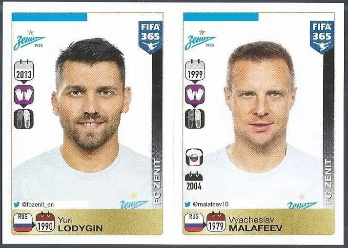 Fifa 365 2016 - Yuri Lodygin - Vyacheslav Malafeev - FC Zenit