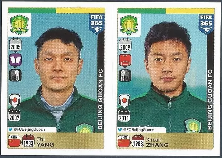 Fifa 365 2016 - Zhi Yang - Xinxin Zhang - Beijing Guoan FC