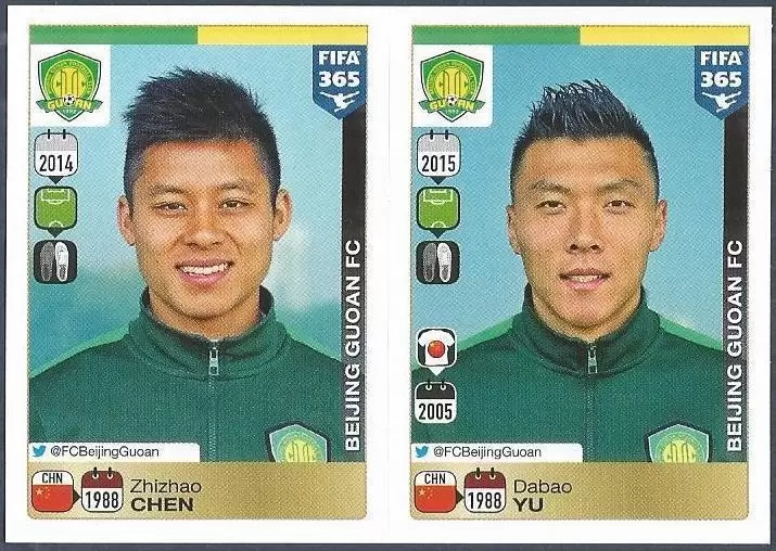 Fifa 365 2016 - Zhizhao Chen - Dabao Yu - Beijing Guoan FC