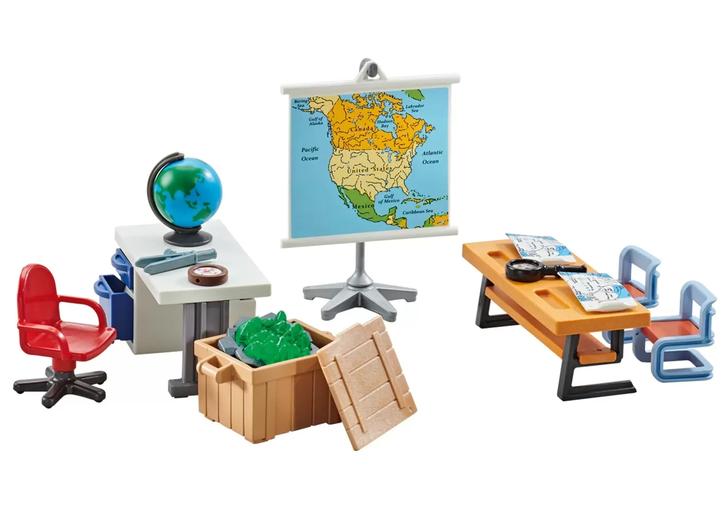 Playmobil dans la ville - Salle de classe Géographie