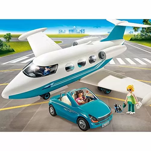 Playmobil Aéroport & Avions - Vacancière avec Jet et Voiture