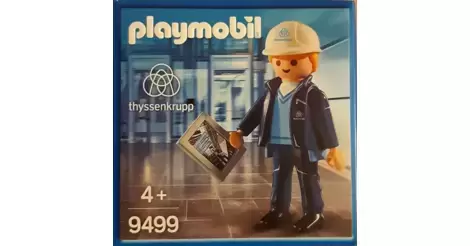 Iluminar Dormitorio este ThyssenKrupp worker - Playmobil Special Edition (SonderFigur) 9499