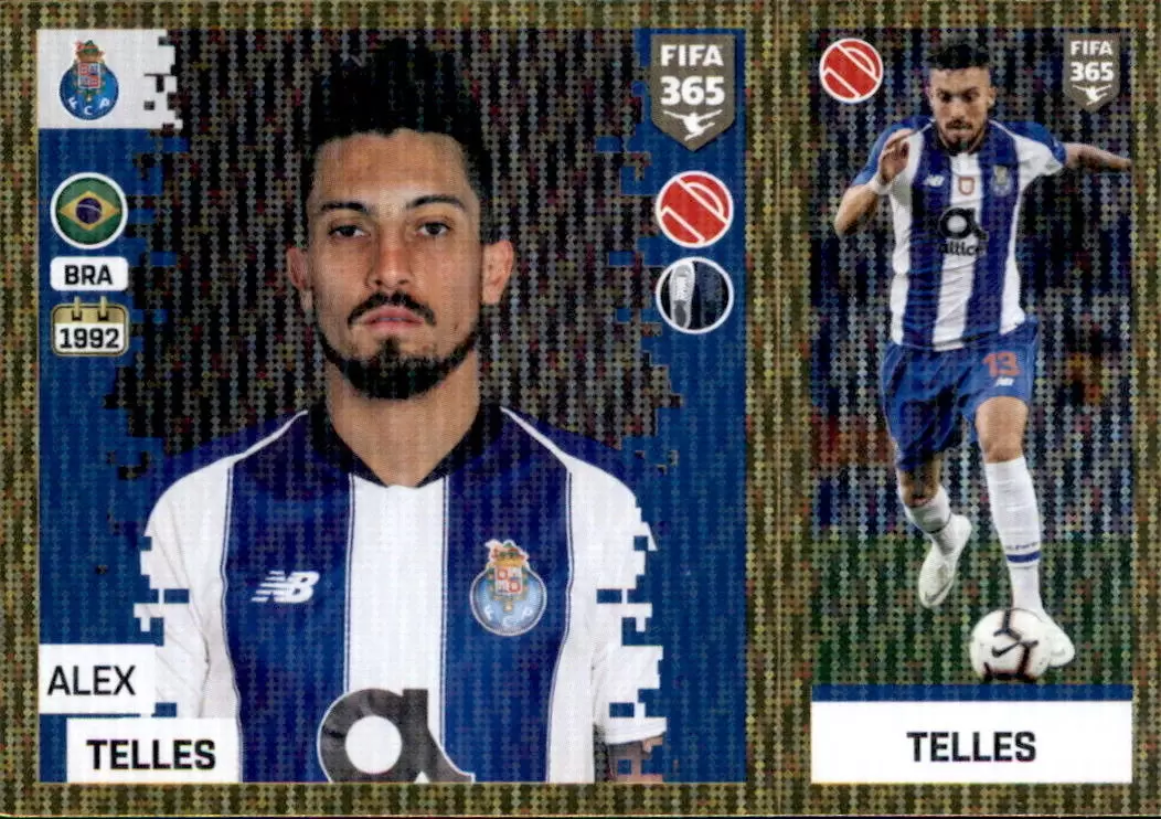 The Golden World of Football Fifa 365 2019 - Alex Telles - FC Porto
