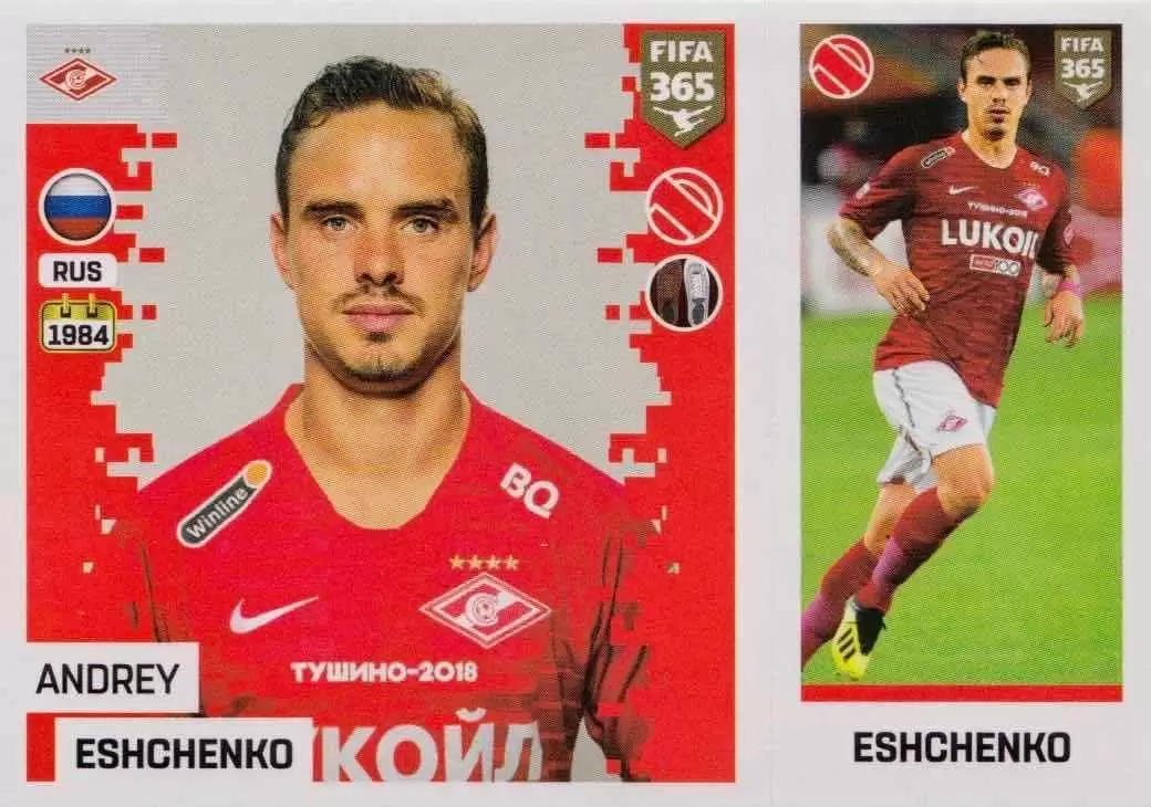 The Golden World of Football Fifa 365 2019 - Andrey Eshchenko - FC Spartak Moskva