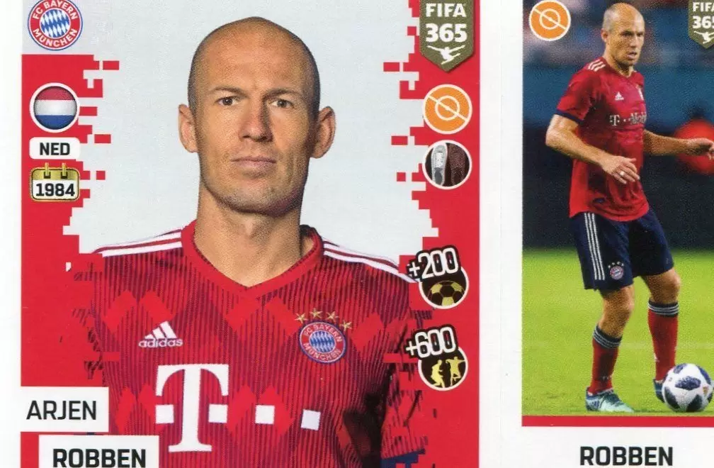 The Golden World of Football Fifa 365 2019 - Arjen Robben - FC Bayern München