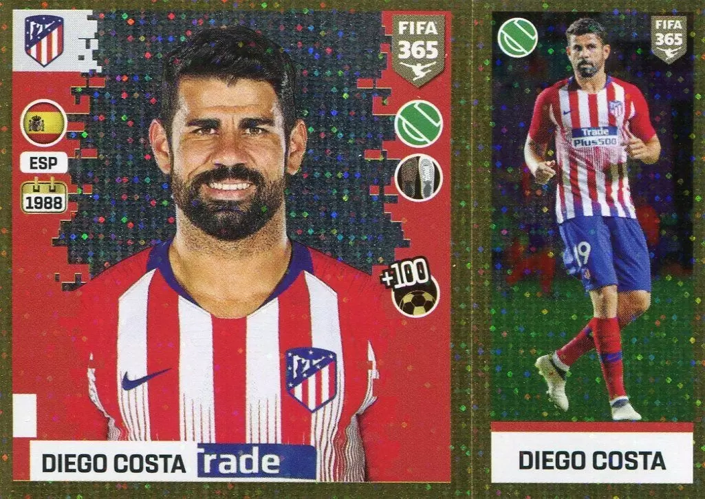 the golden world of football fifa 19 - Diego Costa - Atlético de Madrid