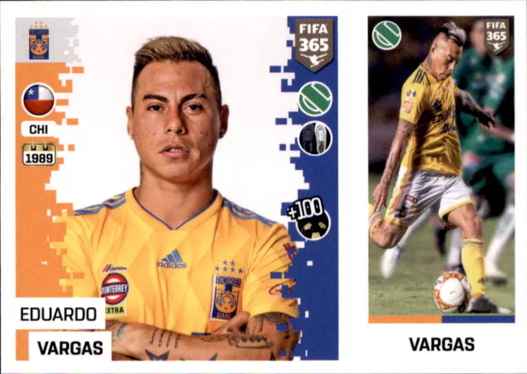 The Golden World of Football Fifa 365 2019 - Eduardo Vargas - Tigres Uanl