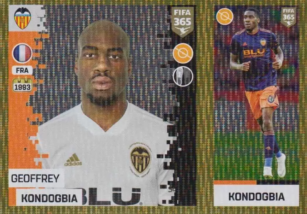 The Golden World of Football Fifa 365 2019 - Geoffrey Kondogbia - Valencia CF