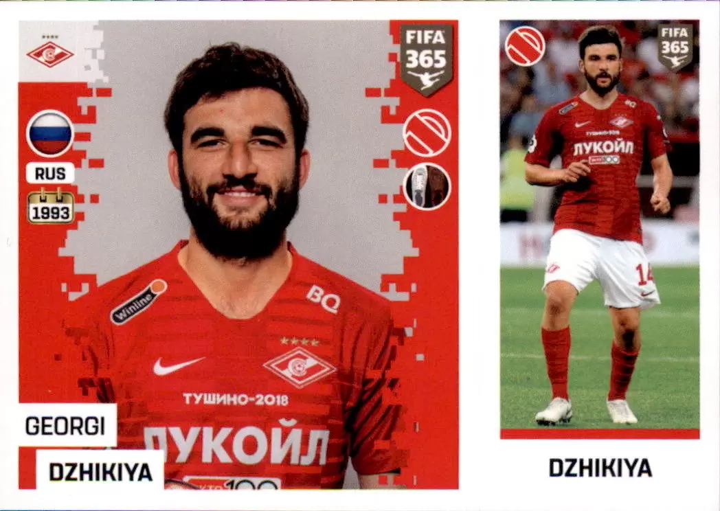 The Golden World of Football Fifa 365 2019 - Georgi Dzhikiya - FC Spartak Moskva