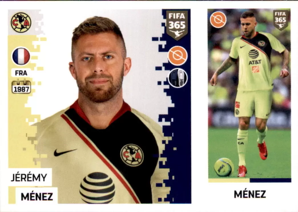 The Golden World of Football Fifa 365 2019 - Jérémy Ménez - Club America