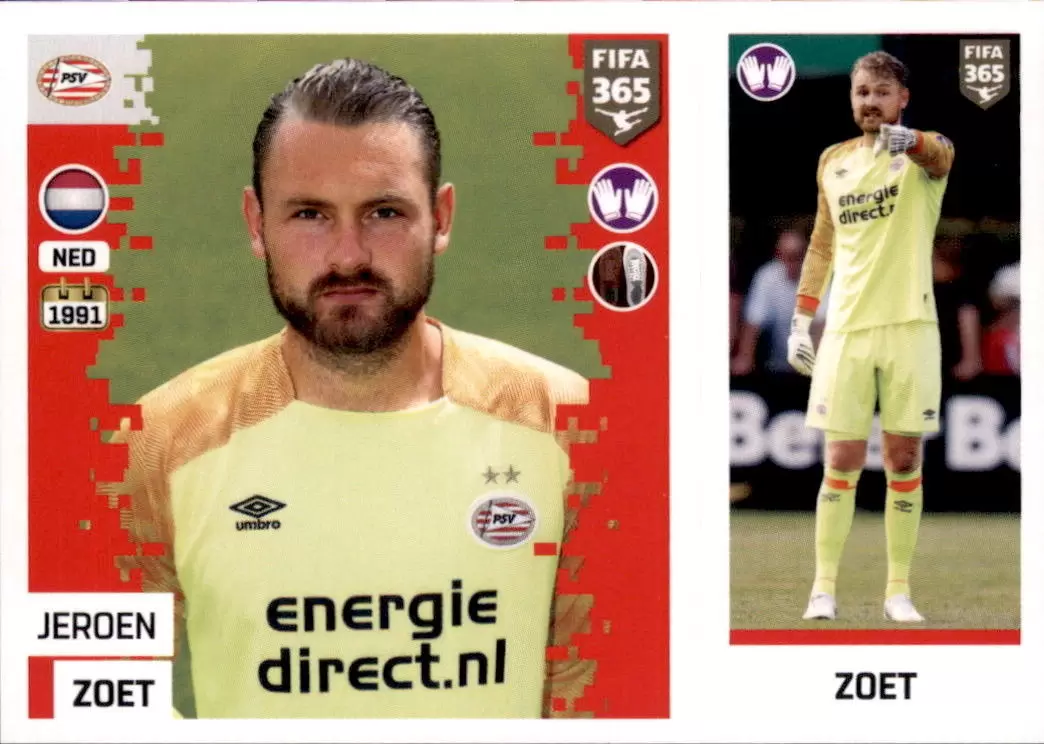 The Golden World of Football Fifa 365 2019 - Jeroen Zoet - PSV Eindhoven