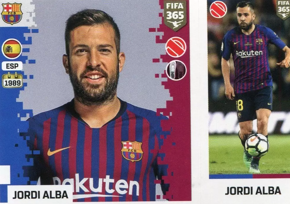 the golden world of football fifa 19 - Jordi Alba - FC Barcelona