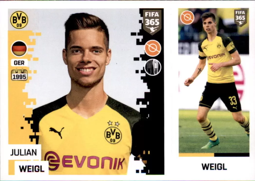 the golden world of football fifa 19 - Julian Weigl - Borussia Dortmund